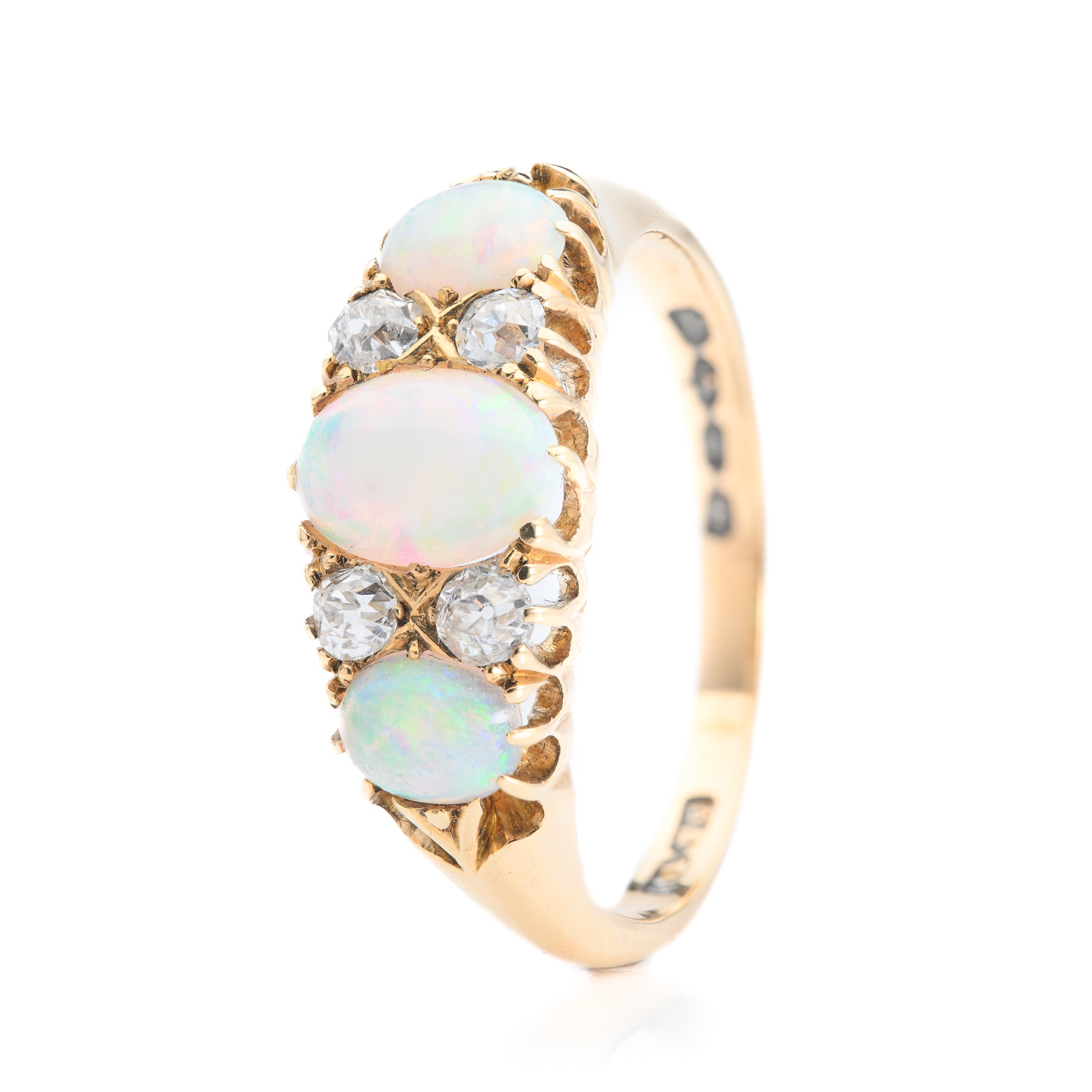 Opal and Diamond Pre-Owned Dress Ring