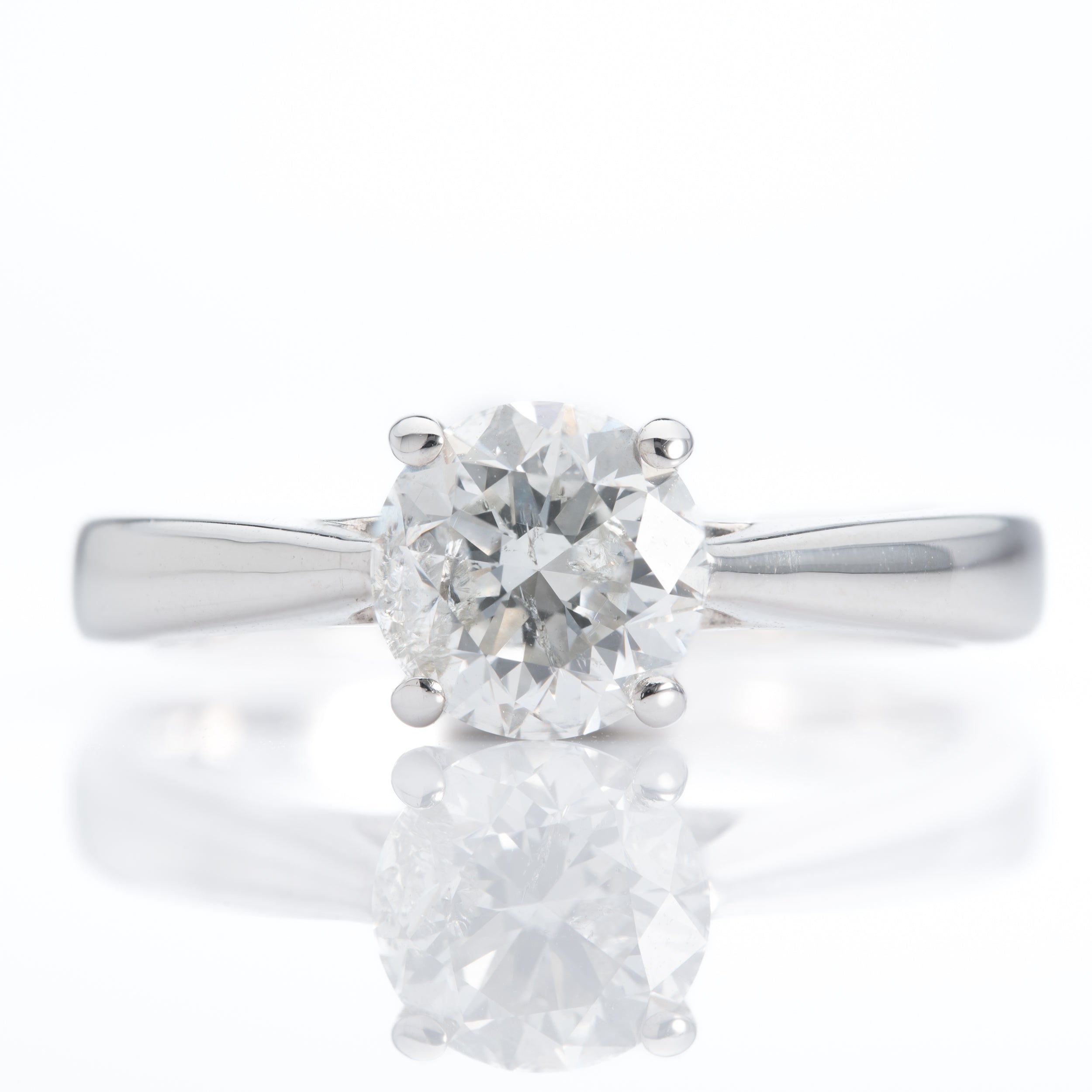 18ct White Gold 1.00ct Diamond Solitaire Ring