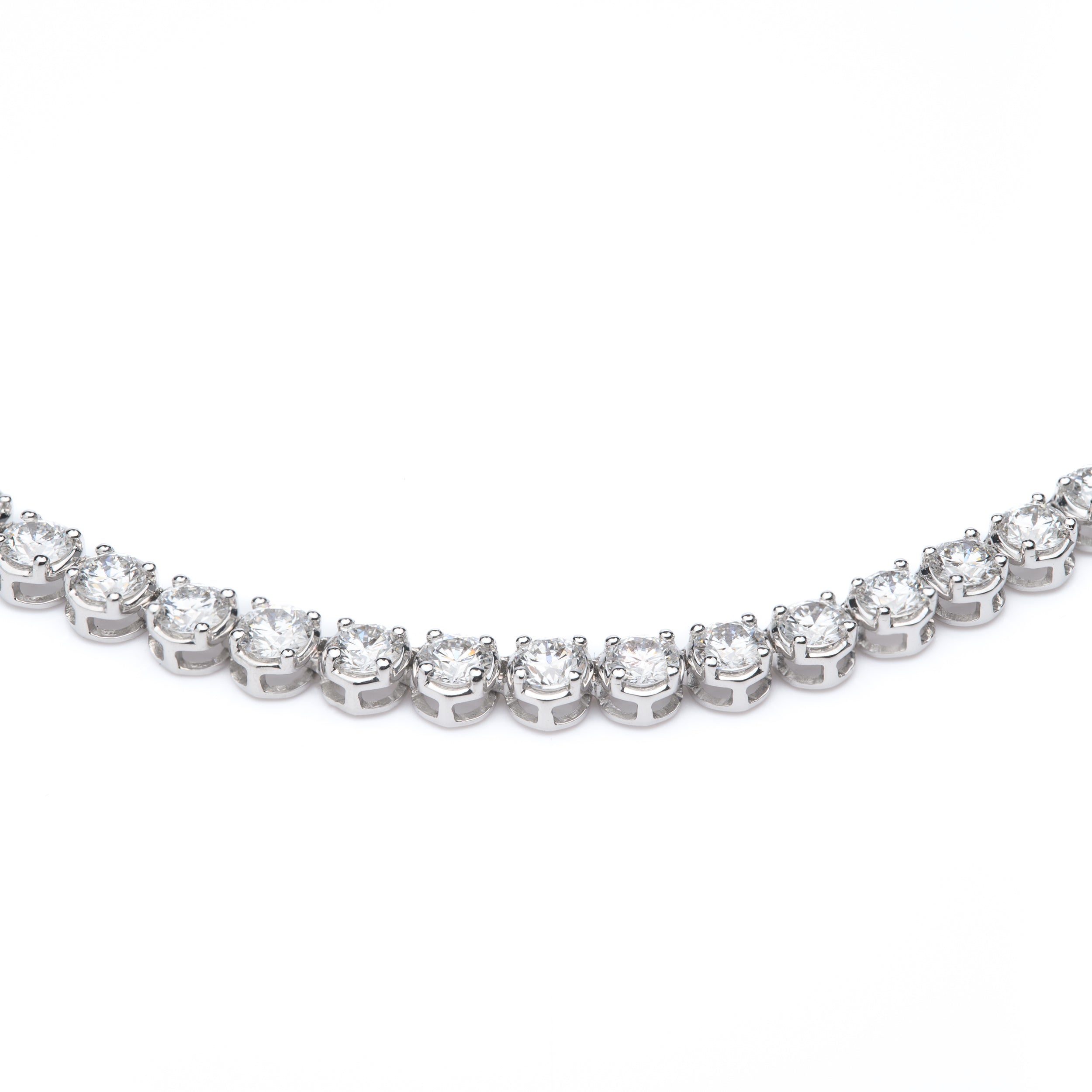 9ct White Gold 17inch Lab Grown Diamond Necklace