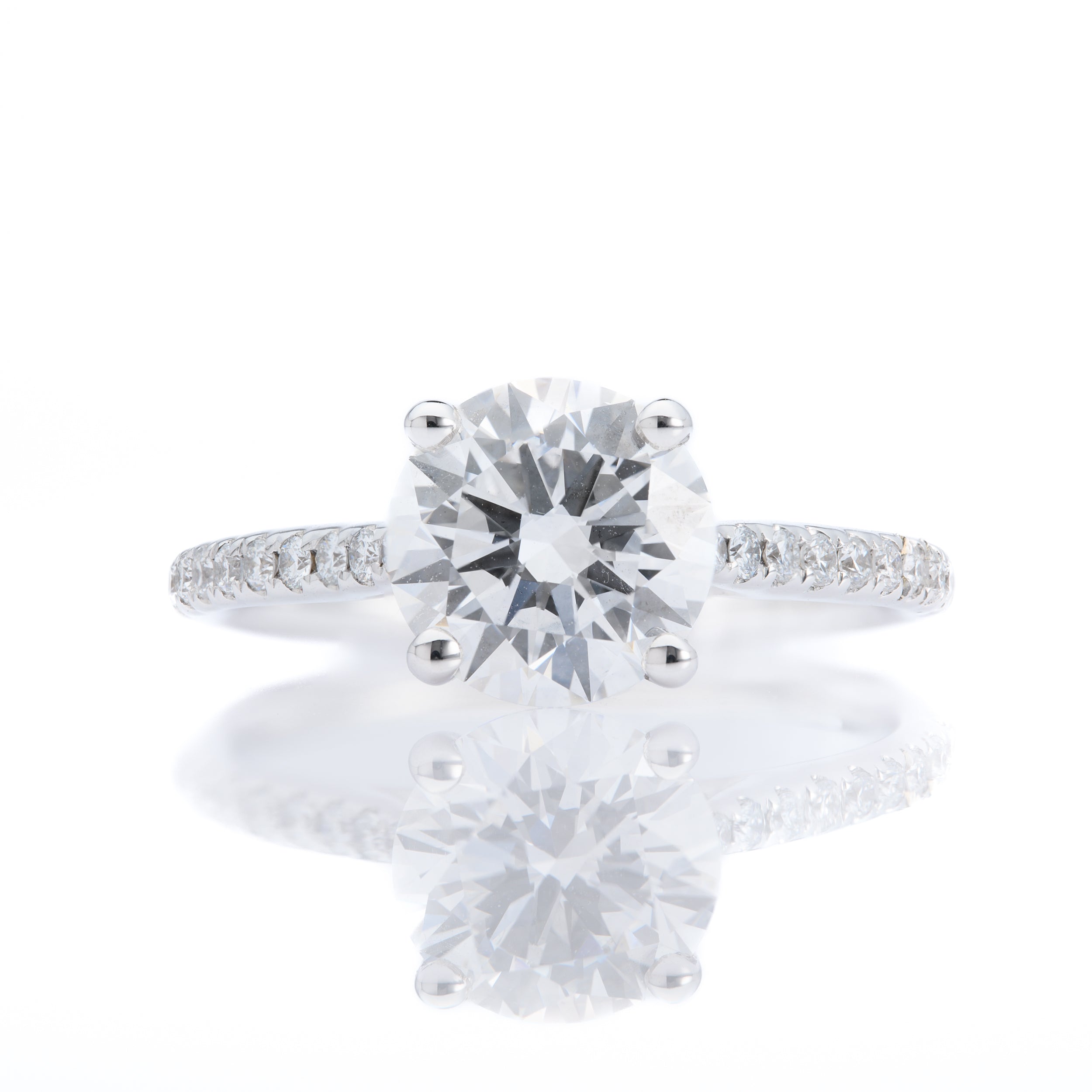 18ct White Gold Lab Grown Diamond Ring