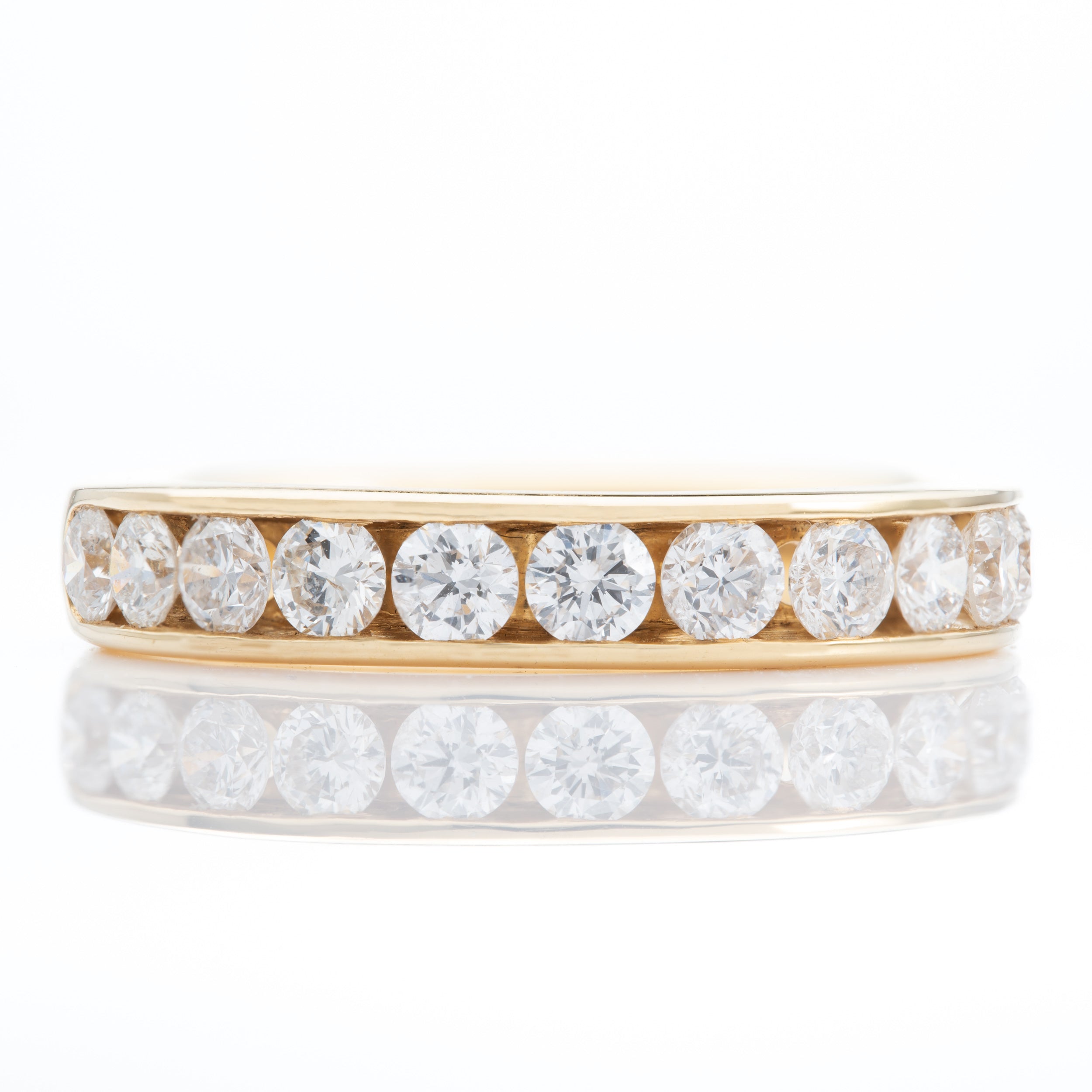 18ct Yellow Gold 1.00ct Channel Set Diamond Eternity Ring