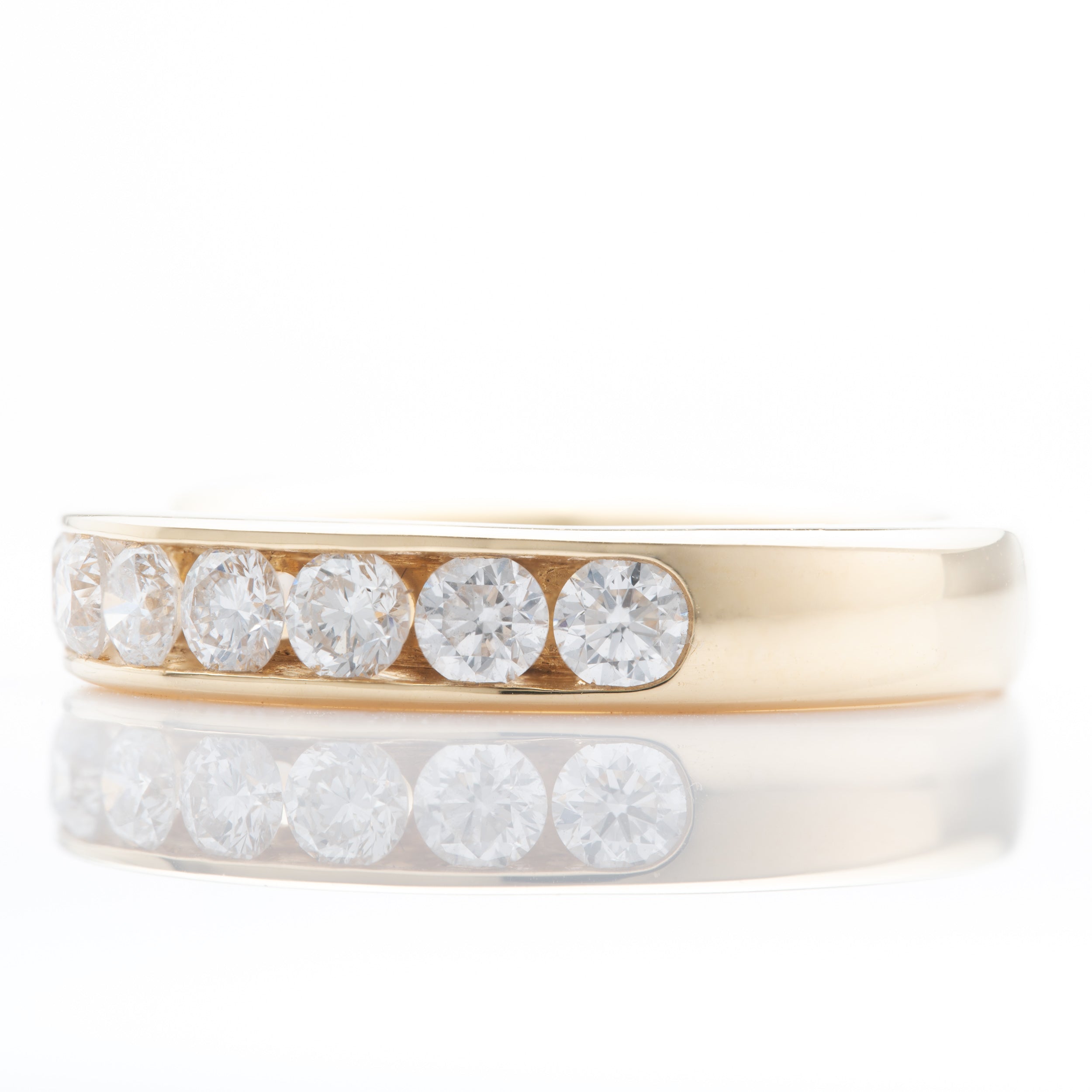 18ct Yellow Gold 1.00ct Channel Set Diamond Eternity Ring