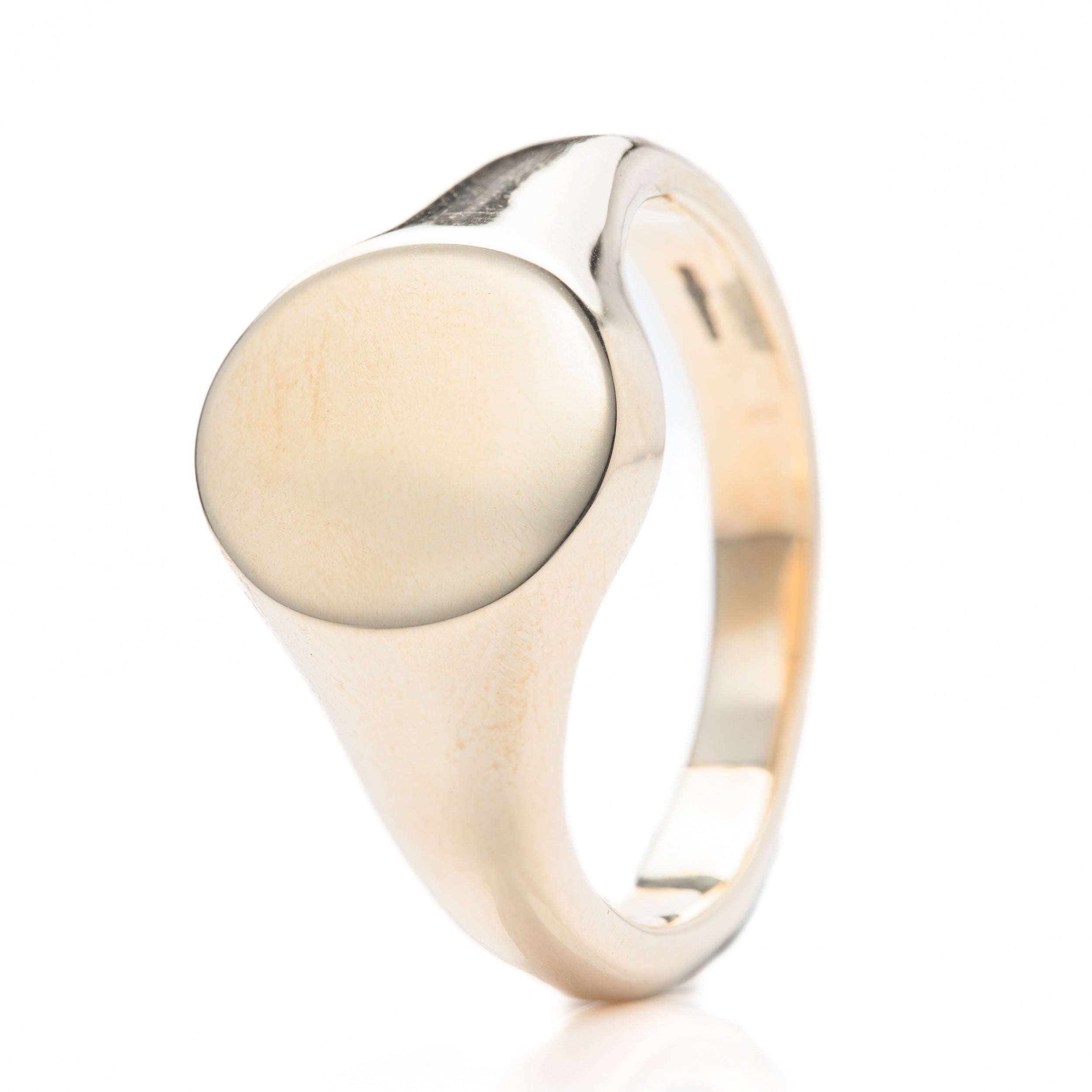 9ct Yellow Gold Signet Ring with 13x11mm Oval Head