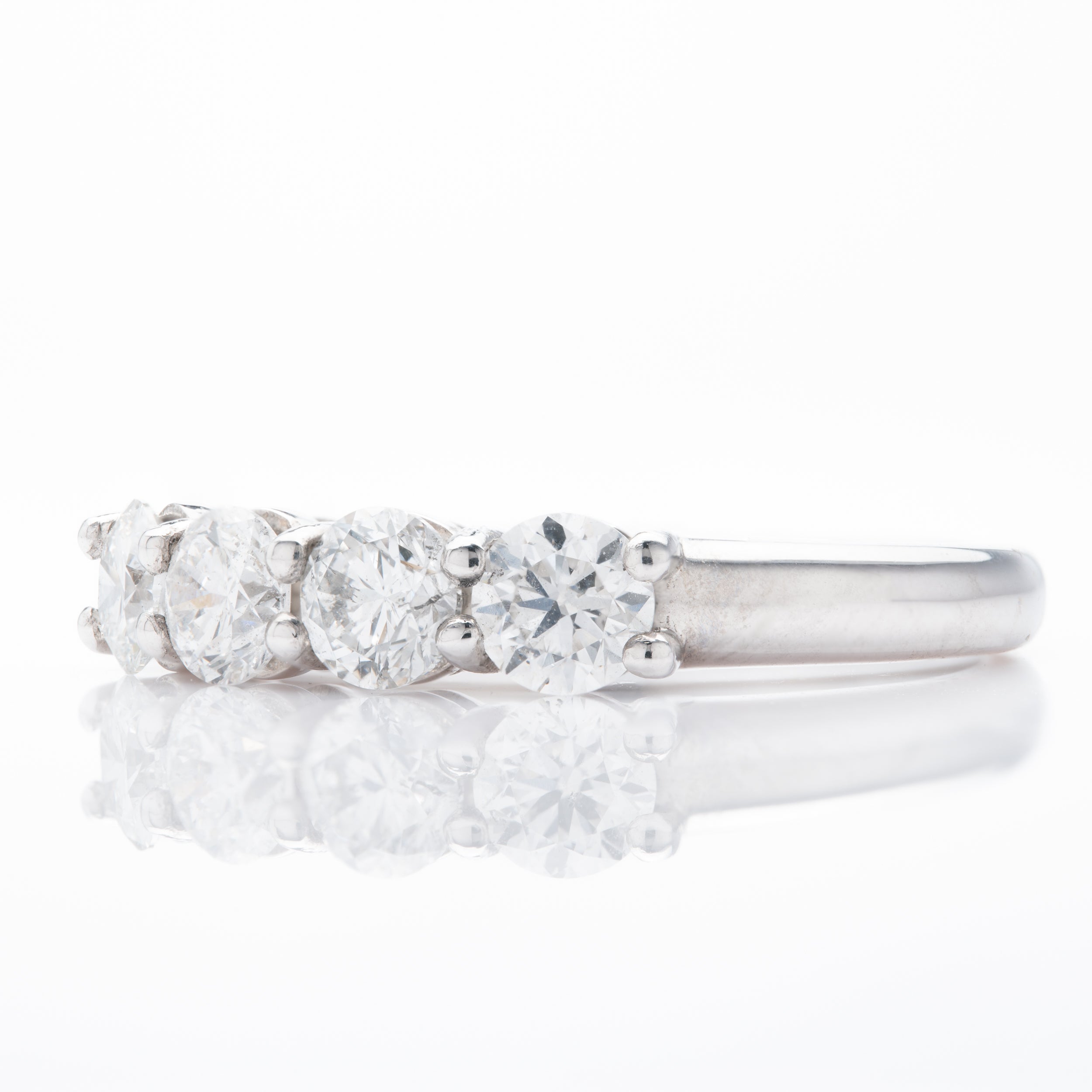 Platinum & Brilliant Cut Diamond Four Stone Ring