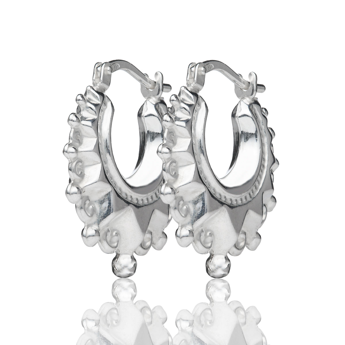 Silver 20mm Creole Hoop Earrings