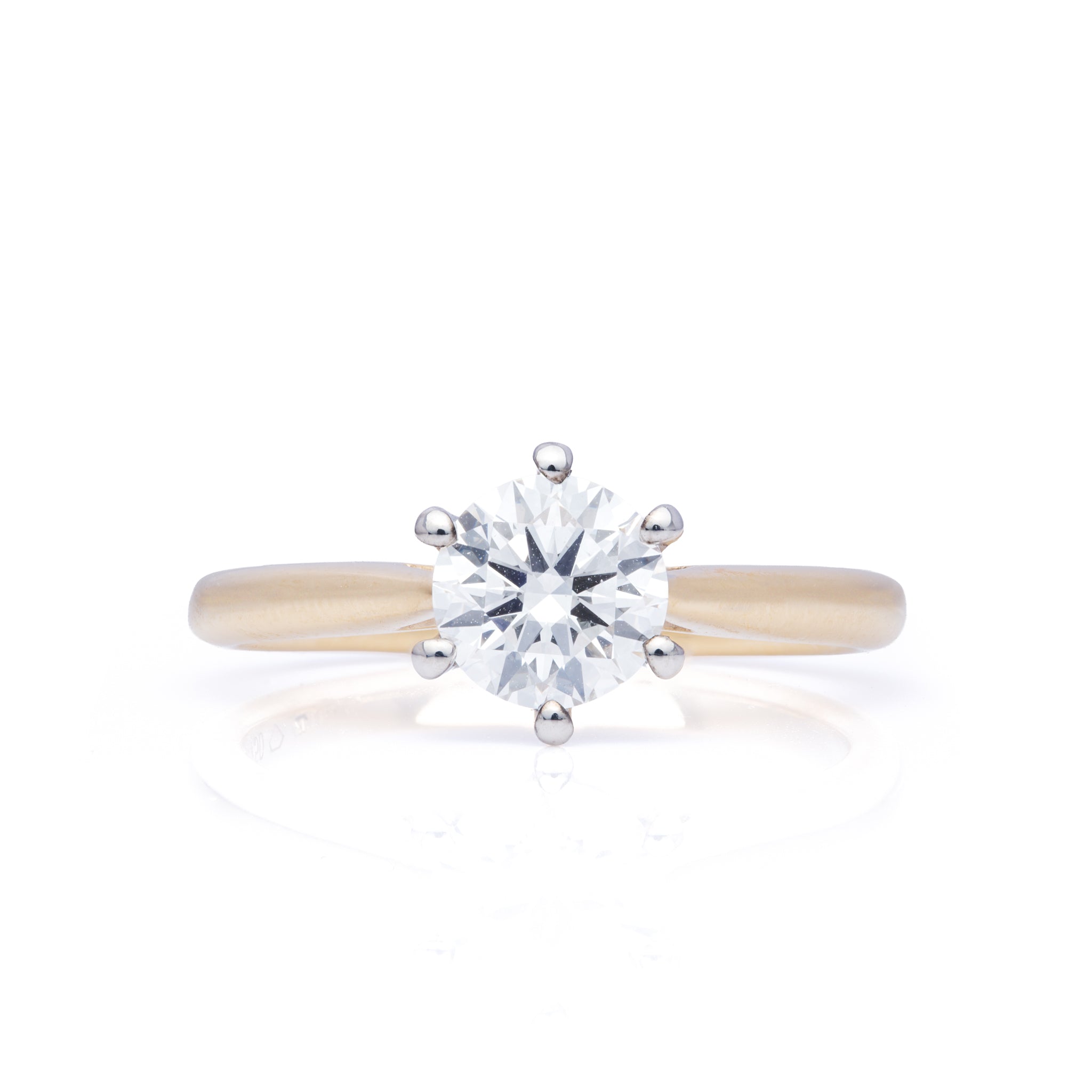18ct Yellow Gold 0.80ct Lab Grown Diamond Solitaire Ring