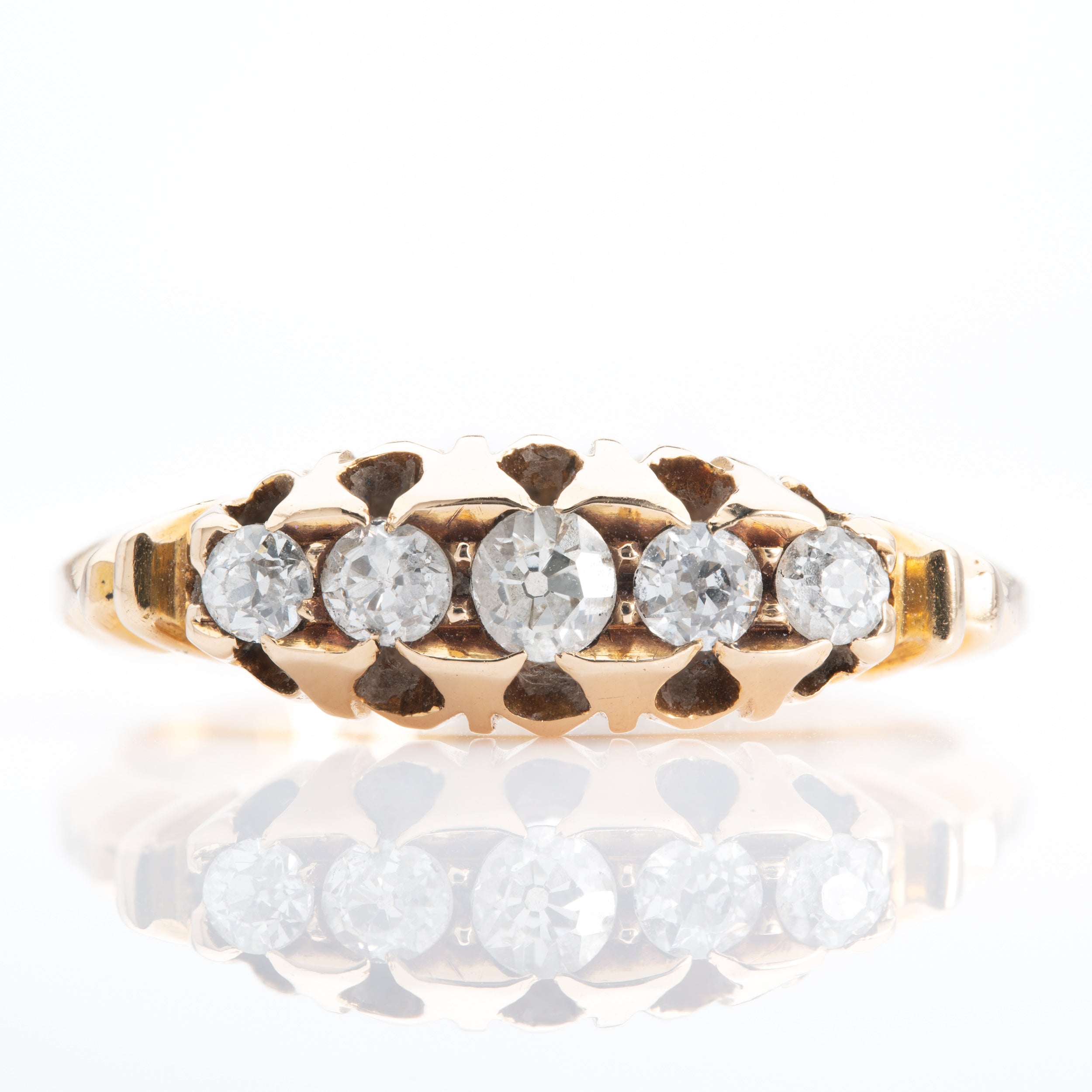 18ct Yellow Gold Diamond 5-Stone Ring