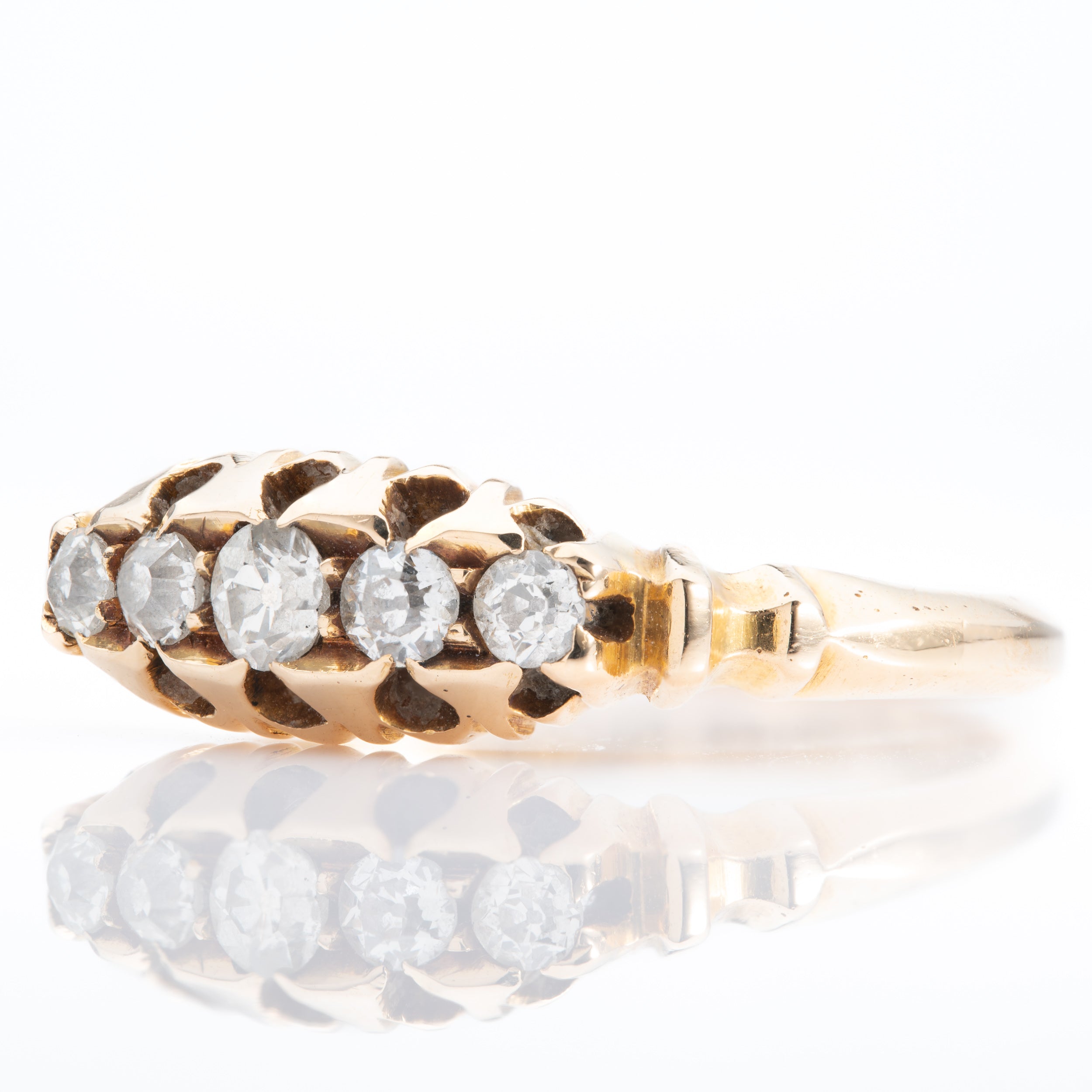18ct Yellow Gold Diamond 5-Stone Ring