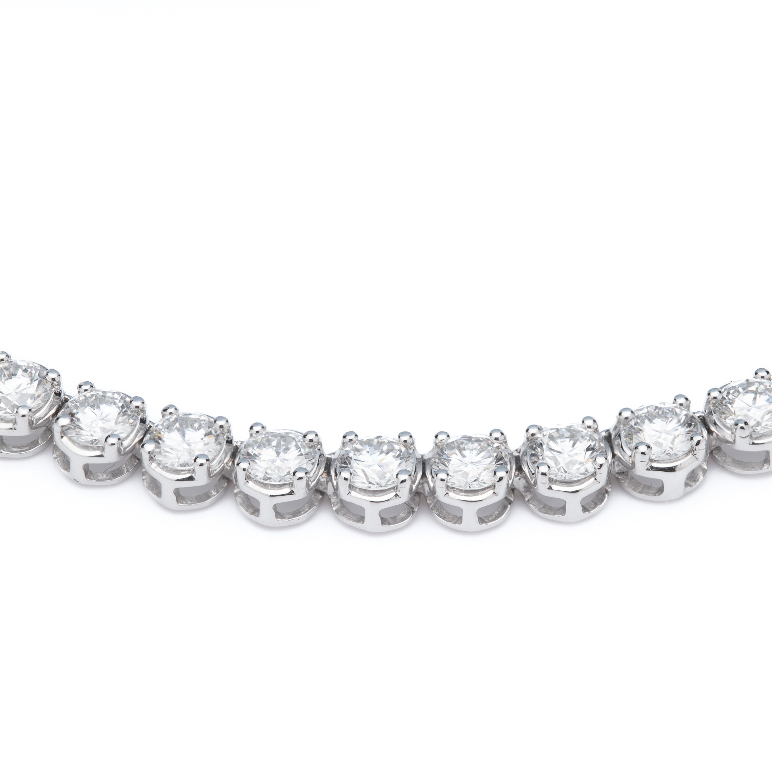 9ct White Gold 17inch Lab Grown Diamond Necklace