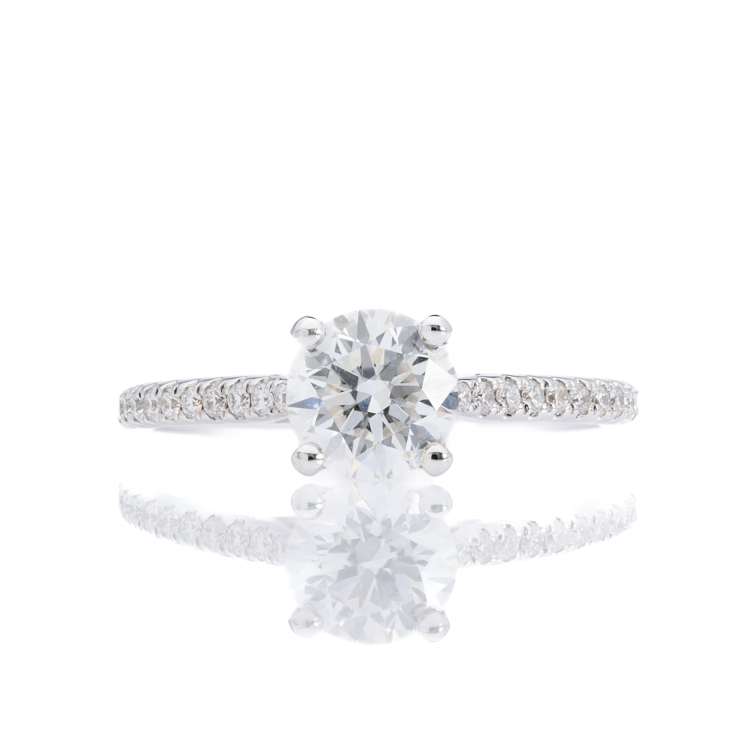 18ct White Gold Brilliant Cut Lab Grown Diamond Ring