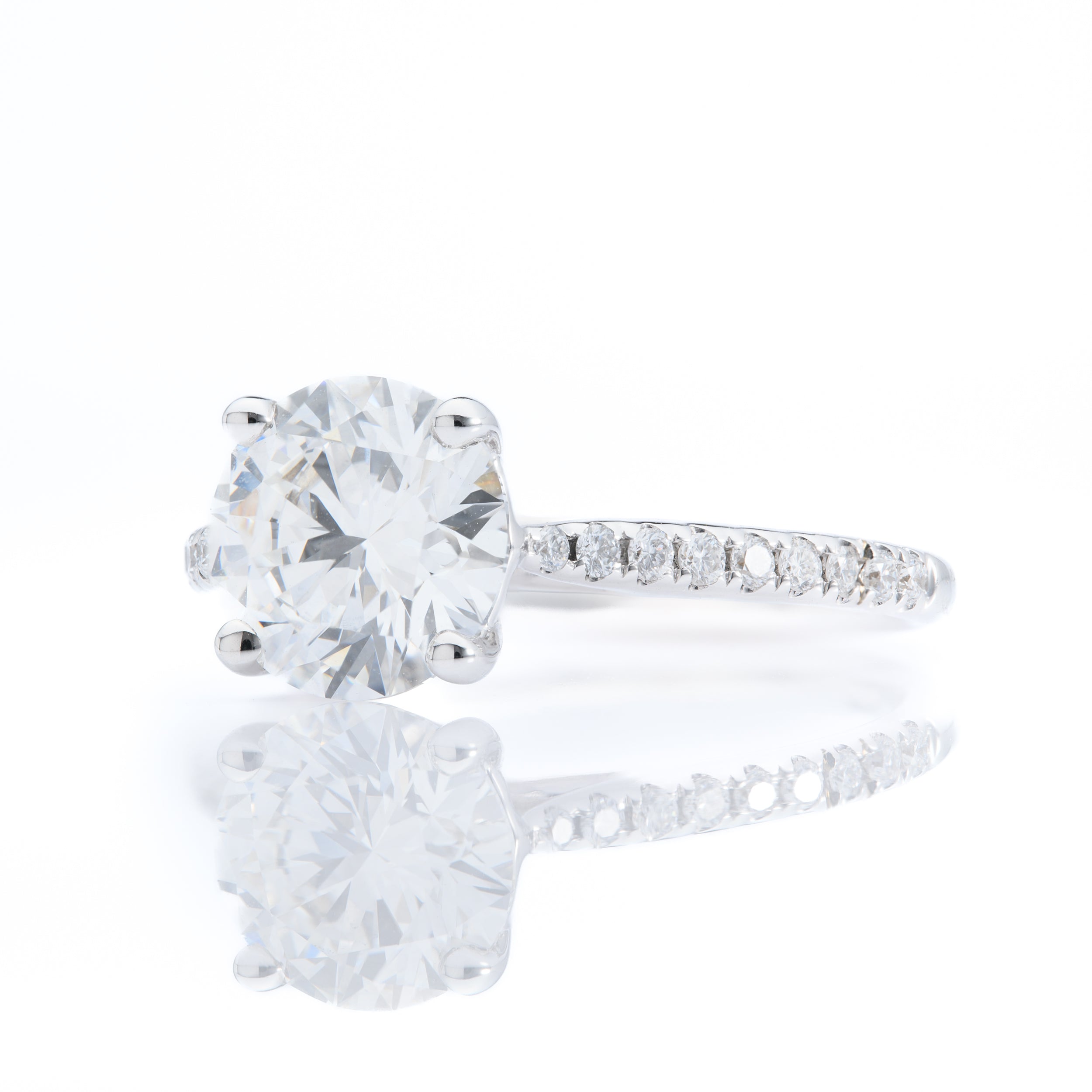 18ct White Gold Lab Grown Diamond Ring