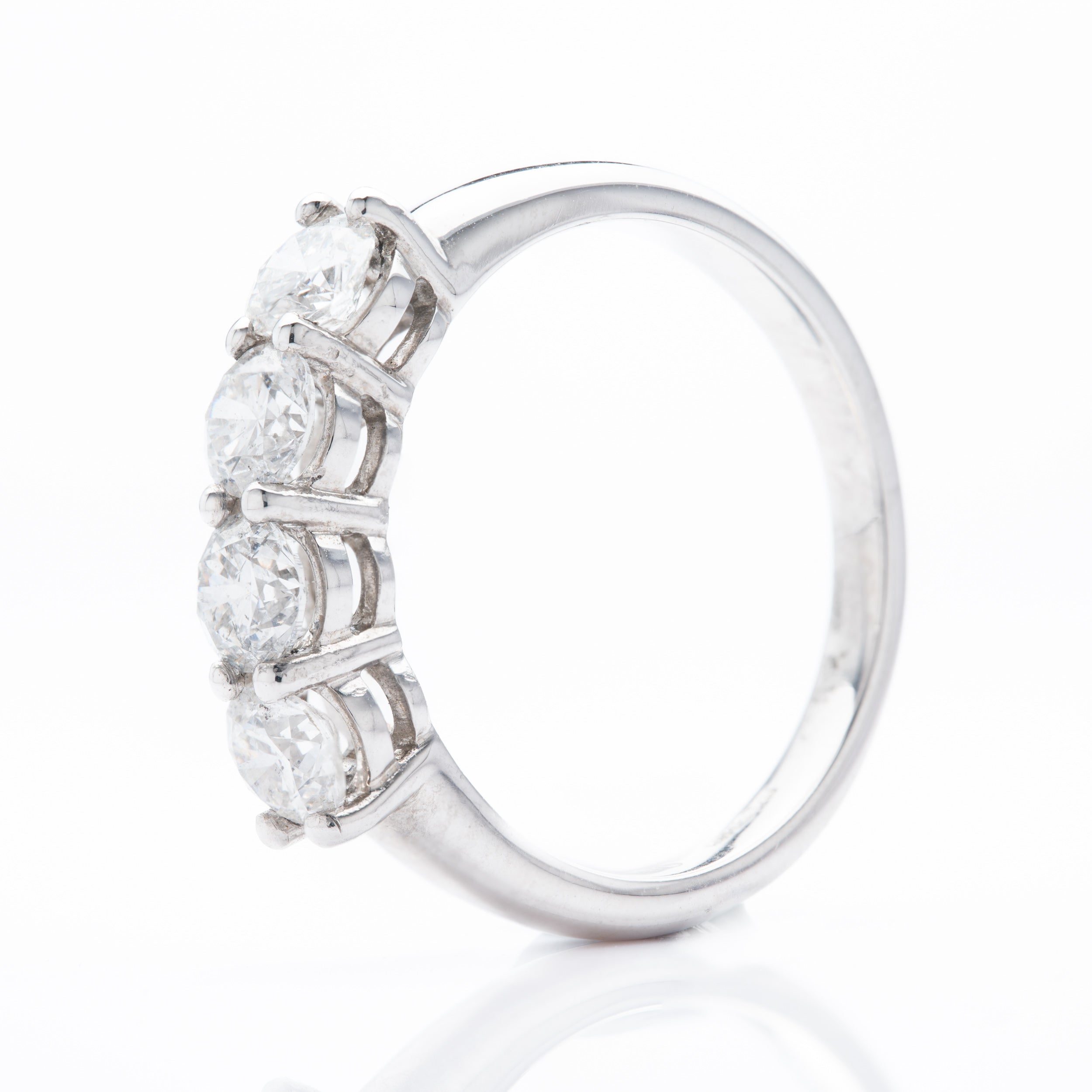 Platinum & Brilliant Cut Diamond Four Stone Ring